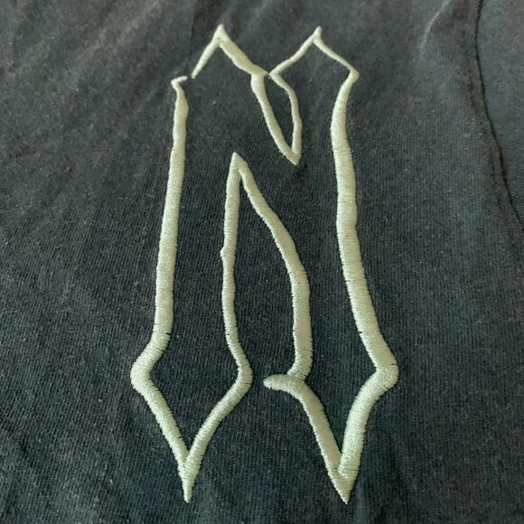 Reason Mens Small T-shirt Green Embroidered Back‎ Cotton Polyester - Picture 8 of 9